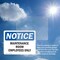 Signmission Maintenance Room Employees Only, 5 in W x Rectangle, Vinyl Decal OS-2PACK-NS-D-35-L-14109 - alternate 5